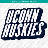  UConn Huskies Logo SVG Bundle | NCAA College Vector Cricut