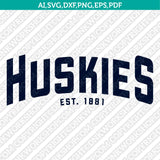  UConn Huskies Logo SVG Bundle | NCAA College Vector Cricut