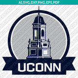  UConn Huskies Logo SVG Bundle | NCAA College Vector Cricut