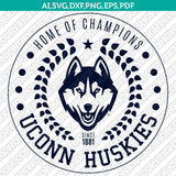  UConn Huskies Logo SVG Bundle | NCAA College Vector Cricut