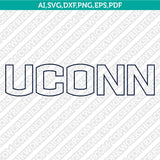  UConn Huskies Logo SVG Bundle | NCAA College Vector Cricut