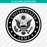 US Army Emblem Logo SVG Silhouette Cameo Cricut Cut File Vector Png Eps Dxf