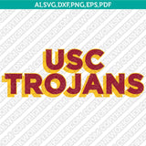 USC Trojans SVG Bundle | NCAA College Vector Cricut