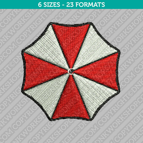 Umbrella Corporation Embroidery Design - 6 Sizes - INSTANT DOWNLOAD