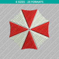 Umbrella Corporation Machine Embroidery Design - 6 Sizes - INSTANT DOWNLOAD