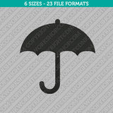 Umbrella Machine Embroidery Design - 6 Sizes - INSTANT DOWNLOAD