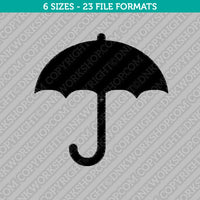 Umbrella Machine Embroidery Design - 6 Sizes - INSTANT DOWNLOAD