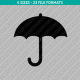 Umbrella Machine Embroidery Design - 6 Sizes - INSTANT DOWNLOAD