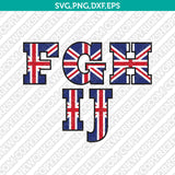 Union Jack United Kingdom Flag Number Alphabet SVG Vector Silhouette Cricut PNG