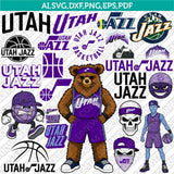 Utah Jazz Logo SVG | NBA Vector Cricut & Silhouette | DXF EPS PDF PNG