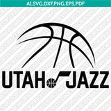 Utah Jazz Logo SVG | NBA Vector Cricut & Silhouette | DXF EPS PDF PNG