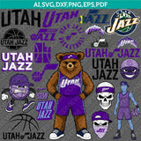 Utah Jazz Logo SVG | NBA Vector Cricut & Silhouette | DXF EPS PDF PNG