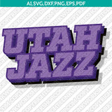 Utah Jazz Logo SVG | NBA Vector Cricut & Silhouette | DXF EPS PDF PNG
