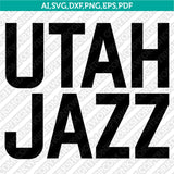 Utah Jazz Logo SVG | NBA Vector Cricut & Silhouette | DXF EPS PDF PNG