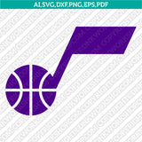 Utah Jazz Logo SVG | NBA Vector Cricut & Silhouette | DXF EPS PDF PNG