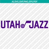 Utah Jazz Logo SVG | NBA Vector Cricut & Silhouette | DXF EPS PDF PNG