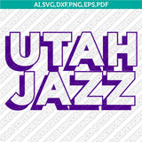 Utah Jazz Logo SVG | NBA Vector Cricut & Silhouette | DXF EPS PDF PNG