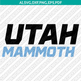 Utah Mammoth SVG Bundle – NHL Hockey Logo Vector Files for Cricut