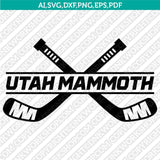 Utah Mammoth SVG Bundle – NHL Hockey Logo Vector Files for Cricut