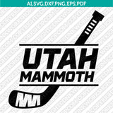 Utah Mammoth SVG Bundle – NHL Hockey Logo Vector Files for Cricut