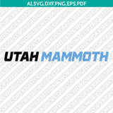 Utah Mammoth SVG Bundle – NHL Hockey Logo Vector Files for Cricut