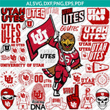 Utah Utes Logo SVG Bundle | NCAA College Vector Cricut