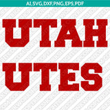 Utah Utes Logo SVG Bundle | NCAA College Vector Cricut
