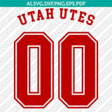 Utah Utes Logo SVG Bundle | NCAA College Vector Cricut