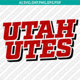 Utah Utes Logo SVG Bundle | NCAA College Vector Cricut