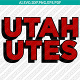 Utah Utes Logo SVG Bundle | NCAA College Vector Cricut