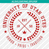 Utah Utes Logo SVG Bundle | NCAA College Vector Cricut