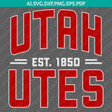 Utah Utes Logo SVG Bundle | NCAA College Vector Cricut
