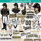 Vanderbilt Commodores SVG Bundle | NCAA Vector Cricut