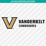 Vanderbilt Commodores SVG Bundle | NCAA Vector Cricut