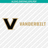 Vanderbilt Commodores SVG Bundle | NCAA Vector Cricut