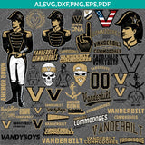 Vanderbilt Commodores SVG Bundle | NCAA Vector Cricut