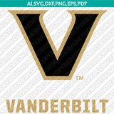 Vanderbilt Commodores SVG Bundle | NCAA Vector Cricut