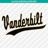 Vanderbilt Commodores SVG Bundle | NCAA Vector Cricut