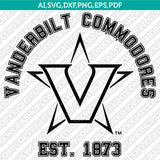 Vanderbilt Commodores SVG Bundle | NCAA Vector Cricut