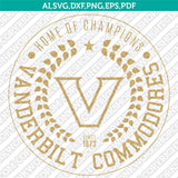 Vanderbilt Commodores SVG Bundle | NCAA Vector Cricut