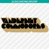 Vanderbilt Commodores SVG Bundle | NCAA Vector Cricut