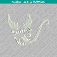 Venom Spiderman Embroidery Design - 6 Sizes - INSTANT DOWNLOAD