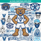 Villanova Wildcats SVG Bundle | NCAA College Vector Cricut