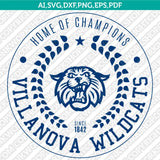 Villanova Wildcats SVG Bundle | NCAA College Vector Cricut