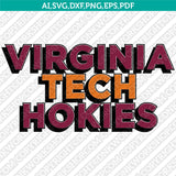 Virginia Tech Hokies SVG Bundle | NCAA College Vector Cricut