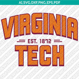 Virginia Tech Hokies SVG Bundle | NCAA College Vector Cricut