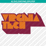 Virginia Tech Hokies SVG Bundle | NCAA College Vector Cricut
