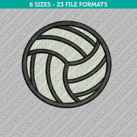 Volleyball Ball Embroidery Design - 5 Sizes - INSTANT DOWNLOAD