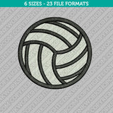 Volleyball Ball Embroidery Design - 5 Sizes - INSTANT DOWNLOAD