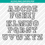 Volleyball Volley Team Letter Font Alphabet SVG Cut File Cricut Vector Sticker Decal Silhouette Cameo Dxf PNG Eps